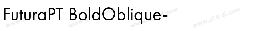 FuturaPT BoldOblique字体转换
